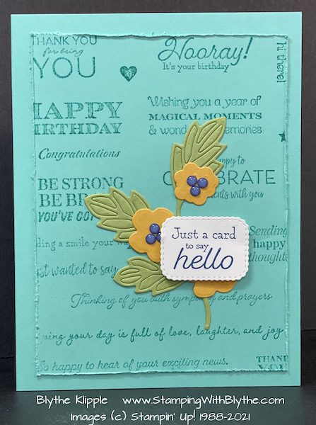 Many Messages finished card