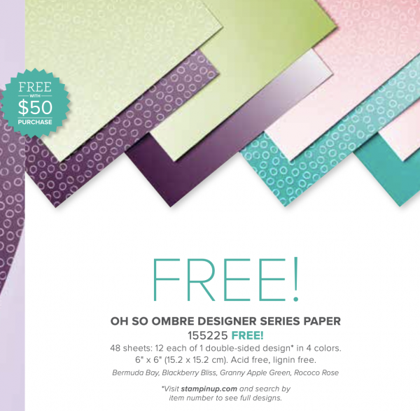Oh So Ombre 6" x 6" Designer Series Paper, 155225