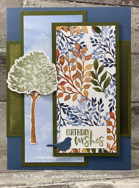 Beauty of Friendship hand stamped birthday card 