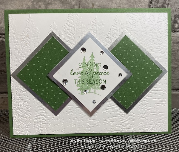 Monday Mystery Stamping Christmas card