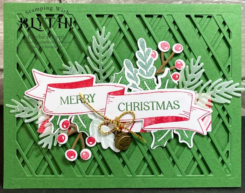 Christmas Banner Lattice w/Bell, Card 6