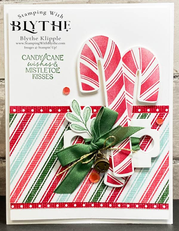 Sweet Candy Canes w/Bell