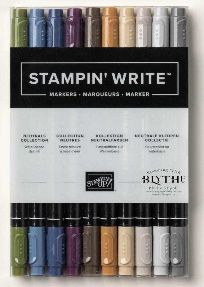 Neutrals Stampin' Write Markers, set of 10.