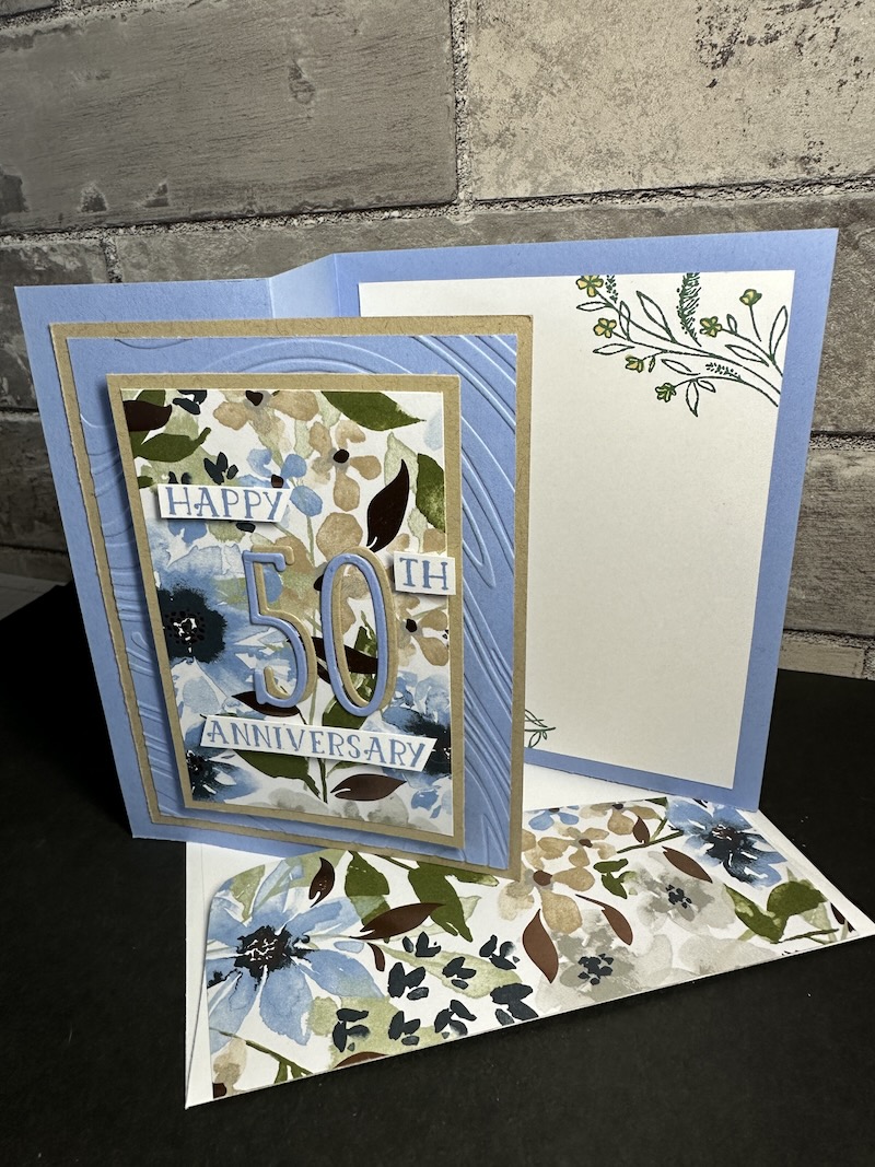 Mystery Stamping Anniversary card